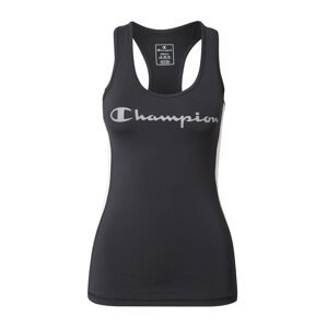 Champion Authentic Athletic Apparel Športový top  čierna / biela / sivá