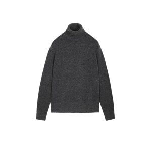 Scalpers Pullover 'Joe Roll Neck'  antracitová / tmavosivá / sivá melírovaná