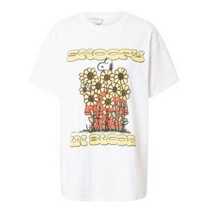 Vintage Supply T-Shirt  biela / žltá / čierna / svetločervená