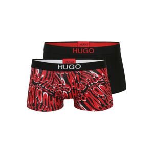 HUGO Boxerky  červená / čierna / biela