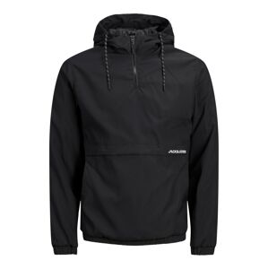 JACK & JONES Prechodná bunda 'Barton'  čierna / biela