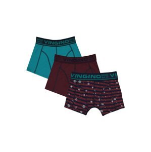 VINGINO Boxershorts  rubínová / nefritová / antracitová / tmavomodrá