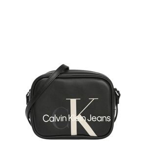Calvin Klein Jeans Taška cez rameno  čierna / béžová / biela / sivá