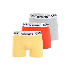 Superdry Boxerky  žltá / sivá / oranžová / čierna / biela