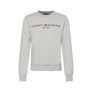 TOMMY HILFIGER Mikina  námornícka modrá / striebornosivá / červená / biela