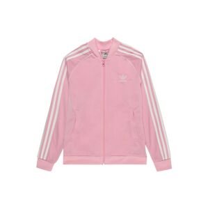 ADIDAS ORIGINALS Tepláková bunda 'Adicolor SST'  biela / ružová