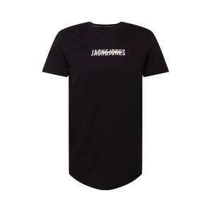 JACK & JONES Tričko 'TEO'  čierna / biela