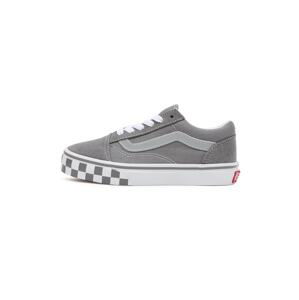 VANS Tenisky 'Old Skool'  sivá / svetlosivá / červená / biela