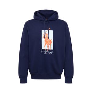 Polo Ralph Lauren Mikina  námornícka modrá / biela / oranžová