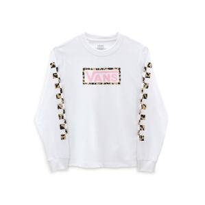 VANS Tričko 'Leopard Box'  biela / ružová / svetlohnedá / čierna