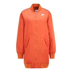 Nike Sportswear Prechodná bunda  oranžová / biela