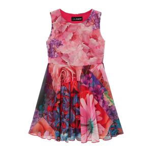 Desigual Kleid 'OLIVIA'  čierna / ružová / fialová / modrá