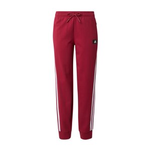 ADIDAS PERFORMANCE Športové nohavice  biela / čierna / brusnicová