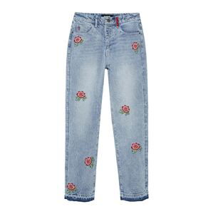 Desigual Džínsy 'MY FLOWER'  modrá denim / biela / zelená / svetlozelená