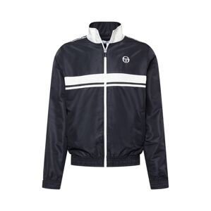 Sergio Tacchini Prechodná bunda 'LUIGI'  čierna / biela