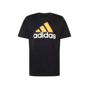 ADIDAS PERFORMANCE Funkčné tričko  zlatá žltá / čierna / biela