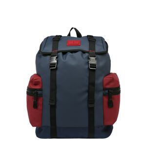 Tommy Jeans Rucksack  námornícka modrá / čierna / pastelovo červená