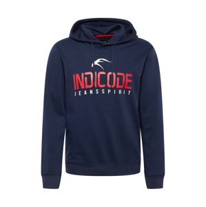 INDICODE JEANS Mikina 'Ewald'  námornícka modrá / biela / červená