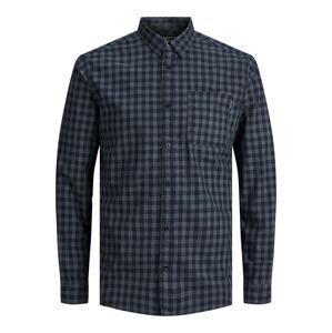 JACK & JONES Košeľa  námornícka modrá / nefritová