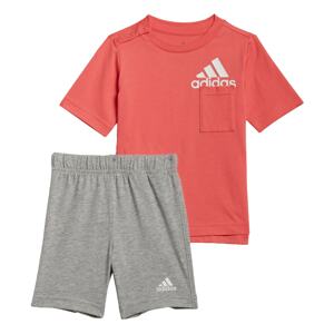 ADIDAS SPORTSWEAR Tréningový komplet  sivá / melónová / biela