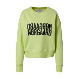 MADS NORGAARD COPENHAGEN Mikina  limetová / čierna