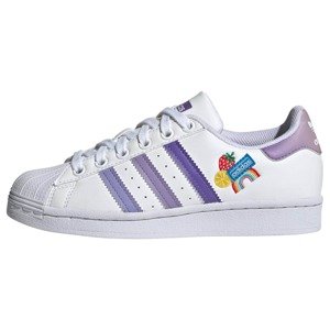 ADIDAS ORIGINALS Tenisky 'Superstar'  biela / svetlofialová / tmavofialová / zmiešané farby