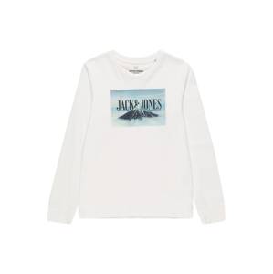 Jack & Jones Junior Tričko 'AZAN'  svetlomodrá / čierna / biela