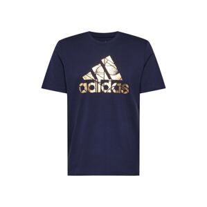 ADIDAS PERFORMANCE Funkčné tričko  námornícka modrá / zlatá