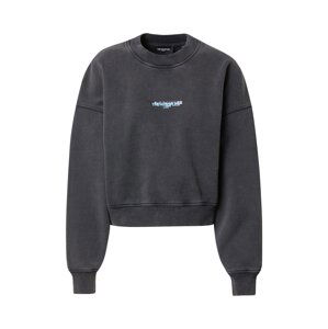 The Kooples Sweatshirt  čierna / biela / svetlomodrá