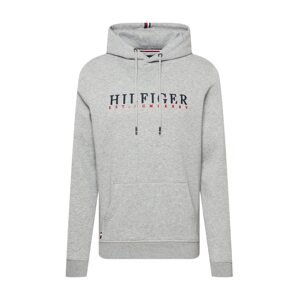 TOMMY HILFIGER Mikina  tmavomodrá / červená / sivá melírovaná