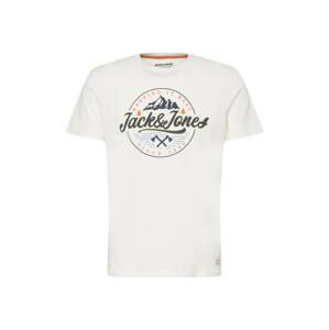 JACK & JONES Tričko  žltá / oranžová / čierna / biela