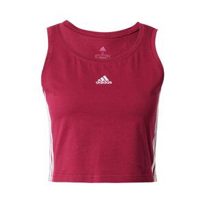 ADIDAS PERFORMANCE Športový top  burgundská / biela