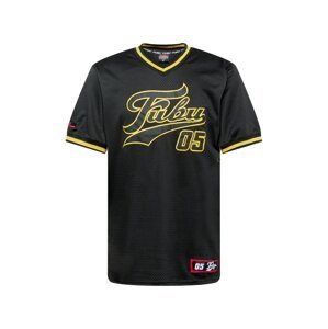 FUBU Tričko 'Varsity'  čierna / žltá / červená