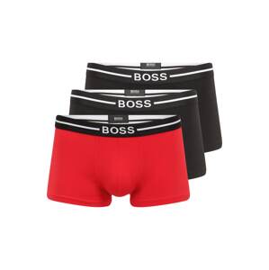 BOSS Black Boxerky  biela / červená / čierna