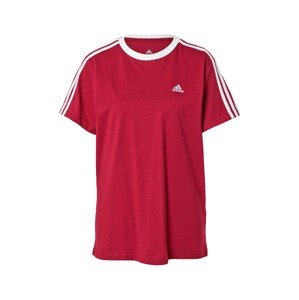 ADIDAS PERFORMANCE Funkčné tričko  burgundská / biela