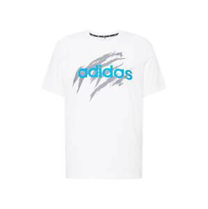 ADIDAS PERFORMANCE Funkčné tričko  modrá / tmavosivá / biela