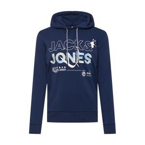 JACK & JONES Mikina 'Game'  svetlomodrá / svetlosivá / biela / námornícka modrá