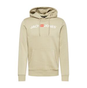 JACK & JONES Mikina  zelená / biela / červená