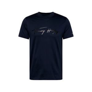 Tommy Hilfiger Tailored Tričko  tmavomodrá / čierna