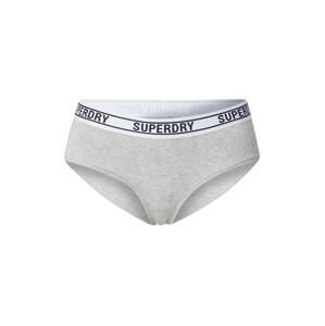 Superdry Nohavičky  svetlosivá / biela / čierna