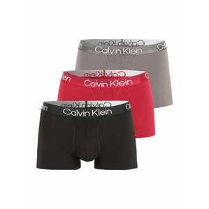Calvin Klein Underwear Boxerky  čierna / červená / biela / sivobéžová