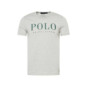 Ralph Lauren Tričko  sivá melírovaná / tmavozelená