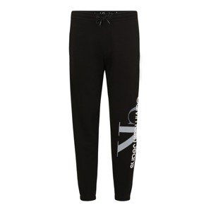 Calvin Klein Jeans Plus Nohavice  čierna / biela / svetlosivá
