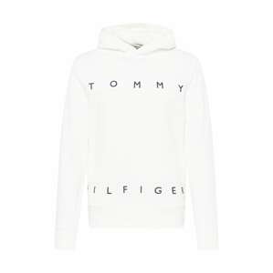 TOMMY HILFIGER Mikina  šedobiela / červená / biela / námornícka modrá