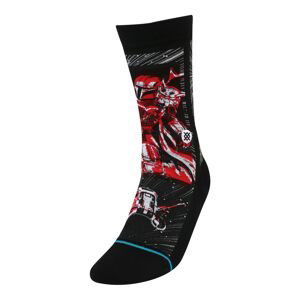 Stance Športové ponožky 'MANGA MANDO'  čierna / biela / červená / tyrkysová