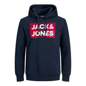 JACK & JONES Mikina 'JJECORP LOGO SWEAT HOOD NOOS'  modrá / námornícka modrá