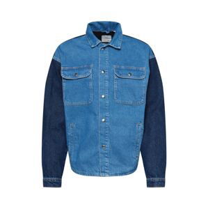 JACK & JONES Prechodná bunda 'CHASE'  modrá denim / tmavomodrá / čierny denim