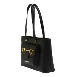 Love Moschino Kabelka na rameno 'Borsa Pu Nero'  čierna / zlatá