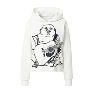 True Religion Sweatshirt 'BUDDHA'  biela / čierna