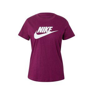 Nike Sportswear Tričko  černicová / biela